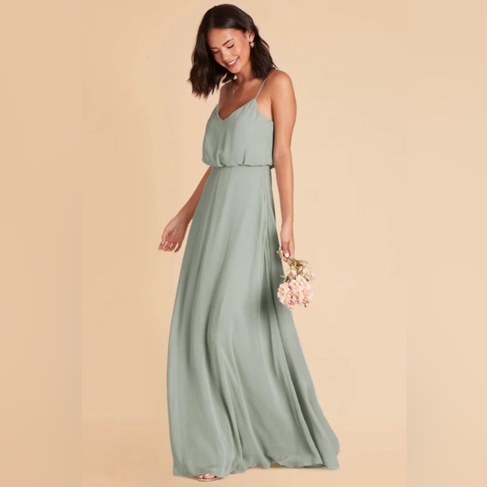 NWT Birdy Grey Gwennie Dress Sage No Slit (Medium) - Picture 2 of 10